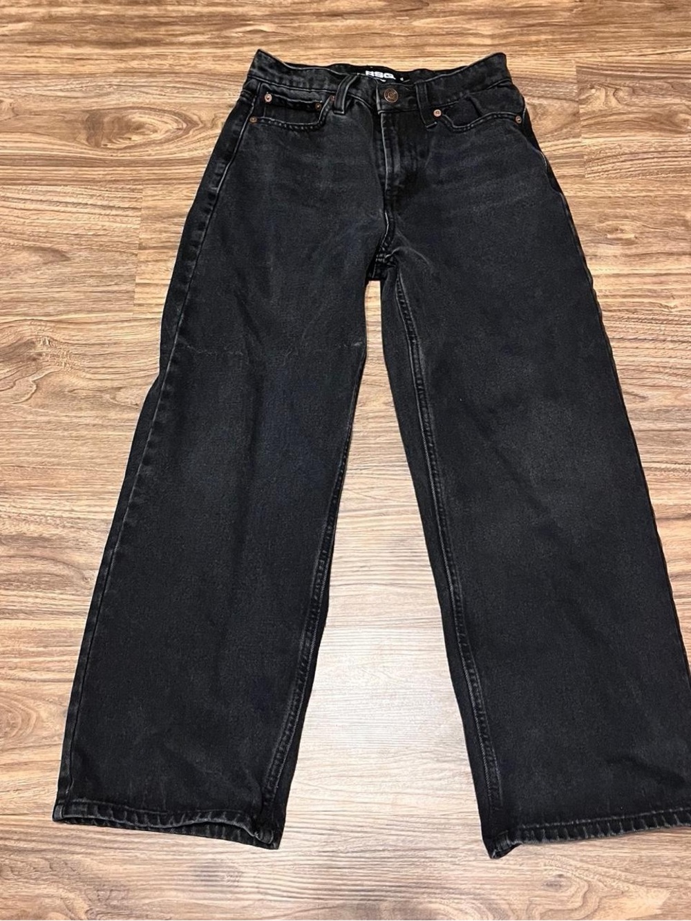 RSQ Black Relaxed Straight Jeans